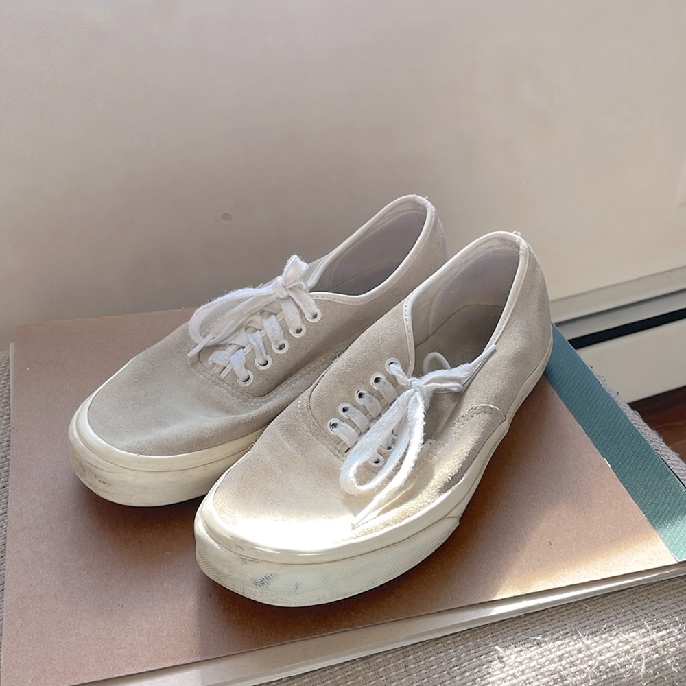 Men’s Vans J. Crew beige/ tan collaboration sneaker size 10